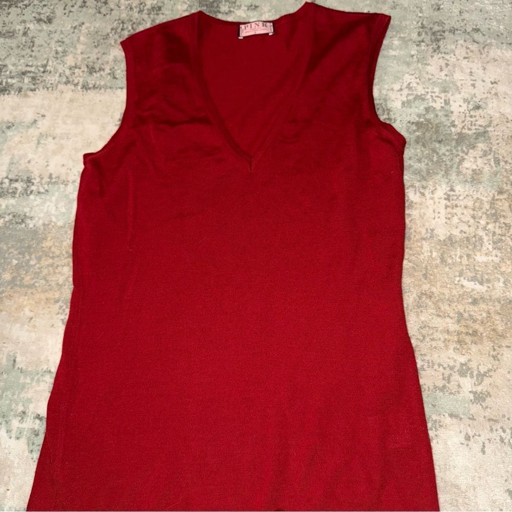 Thomas Pink Deep Red Tank Top